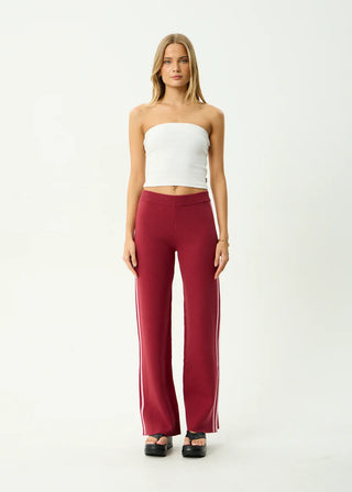Sunny - Knit Pant - Burgundy