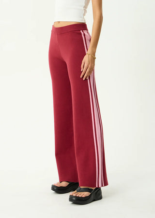 Sunny - Knit Pant - Burgundy