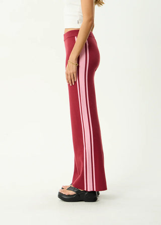 Sunny - Knit Pant - Burgundy
