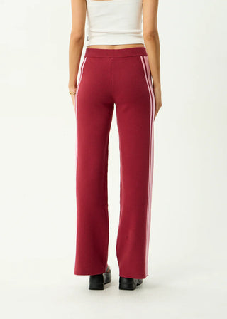 Sunny - Knit Pant - Burgundy