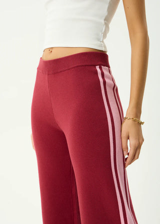 Sunny - Knit Pant - Burgundy