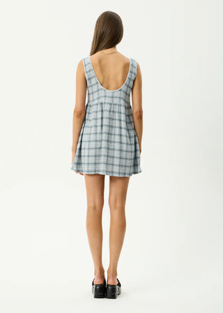 Lagoon Jesse Seersucker Mini Dress - Overcast Check