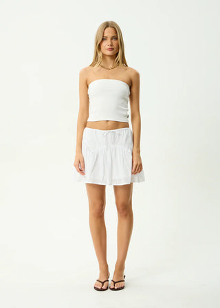 Aquarius Mini Skirt - White