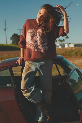 Who The Buck Cares Knit - Blush