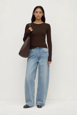 Zali Long Sleeve Tee - Ganache