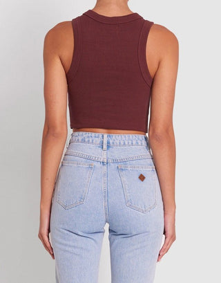 A Heather Singlet - Coffee - Singlet - Abrand - The Soho Movement