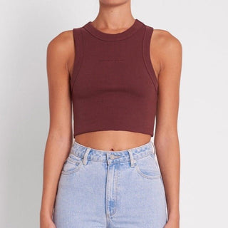 A Heather Singlet - Coffee - Singlet - Abrand - The Soho Movement