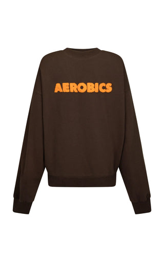 Aerobics Sweatshirt - Espresso - Sweater - Araminta James - The Soho Movement