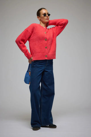 Aime Cardigan - Coral - Cardigan - Araminta James - The Soho Movement