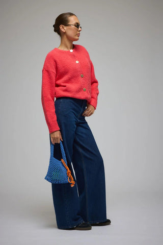 Aime Cardigan - Coral - Cardigan - Araminta James - The Soho Movement