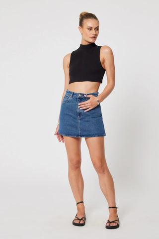Aline Denim Skirt - Bella - Denim skirt - Abrand - The Soho Movement