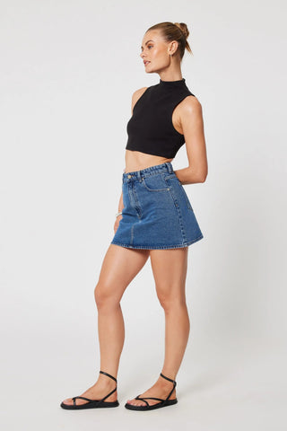 Aline Denim Skirt - Bella - Denim skirt - Abrand - The Soho Movement