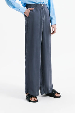 Ari Cupro Pant - Indigo - Nude Lucy - The Soho Movement
