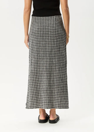 Asta Base Seersucker Skirt - Steel Check - Skirts - Afends - The Soho Movement