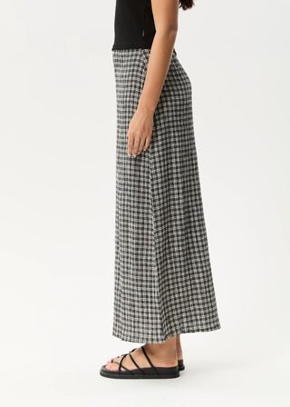 Asta Base Seersucker Skirt - Steel Check - Skirts - Afends - The Soho Movement