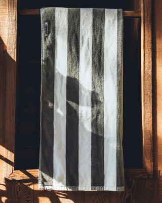 Beach Towel - Matcha Stripes - Beach Towels - Hommey - The Soho Movement