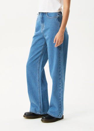 Bella Hemp Denim Baggy Jeans - Authentic Blue - Jeans - Afends - The Soho Movement