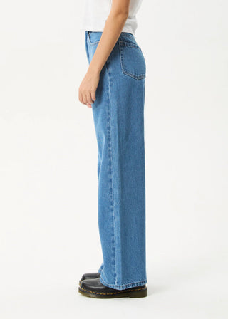 Bella Hemp Denim Baggy Jeans - Authentic Blue - Jeans - Afends - The Soho Movement