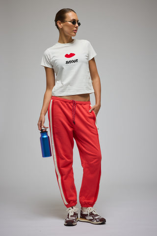 Bisous Trackpant - Coral - Trackpants - Araminta James - The Soho Movement