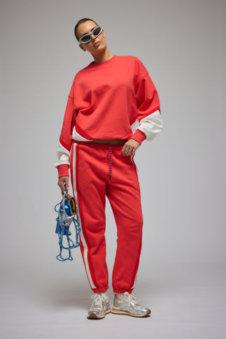 Bisous Trackpant - Coral - Trackpants - Araminta James - The Soho Movement