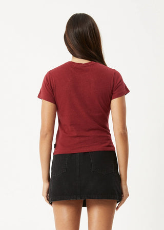 Carmen Baby Tee - Burgundy - Tees - Afends - The Soho Movement