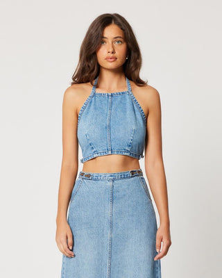 Charlie Top - Denim - Denim Shorts - Rollas - The Soho Movement