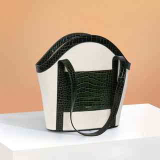 Chione Tote - Kelp Croc - Handbags - Sancia - The Soho Movement