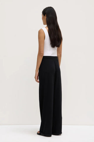 Cotton Cashmere Lounge Pant - Black - Knitted pants - Assembly Label - The Soho Movement
