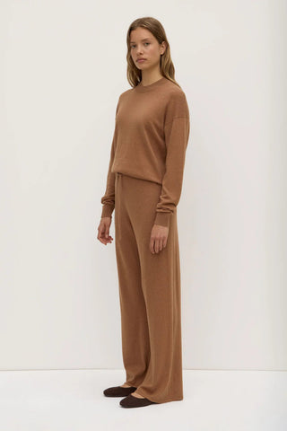 Cotton Cashmere Lounge Pants - Fawn - Knitted pants - Assembly Label - The Soho Movement