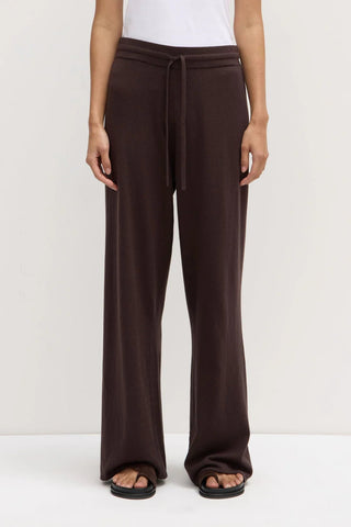 Cotton Cashmere Lounge Pants - Ganache - Knitted pants - Assembly Label - The Soho Movement