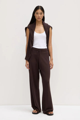 Cotton Cashmere Lounge Pants - Ganache - Knitted pants - Assembly Label - The Soho Movement