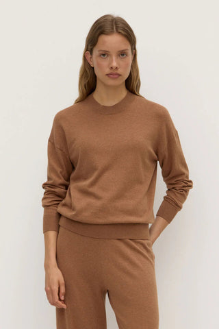 Cotton Cashmere Lounge Sweater - Fawn - Knitwear - Assembly Label - The Soho Movement