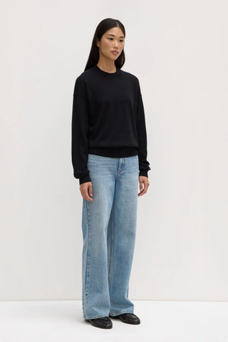 Cotton Cashmere Sweater - Black - Sweater - Assembly Label - The Soho Movement