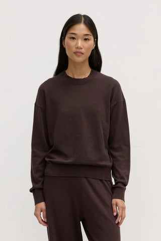 Cotton Cashmere Sweater - Ganache - Knitwear - Assembly Label - The Soho Movement