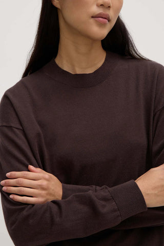 Cotton Cashmere Sweater - Ganache - Knitwear - Assembly Label - The Soho Movement