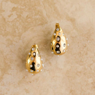 Darci Gold Earrings - Earrings - Indigo and Wolfe - The Soho Movement