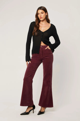Eastcoast Flare Baby Cord - Oxblood - Jeans - Rollas - The Soho Movement