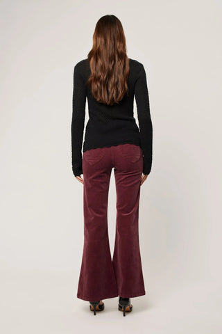 Eastcoast Flare Baby Cord - Oxblood - Jeans - Rollas - The Soho Movement