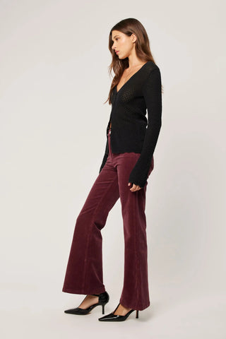 Eastcoast Flare Baby Cord - Oxblood - Jeans - Rollas - The Soho Movement