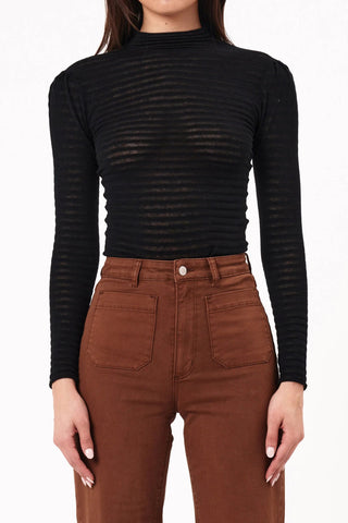 Edgar Top - Black - Long sleeve tops - Rollas - The Soho Movement