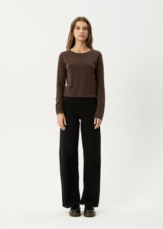 Elevate Long Sleeve Tee - Coffee - Long sleeve tops - Afends - The Soho Movement