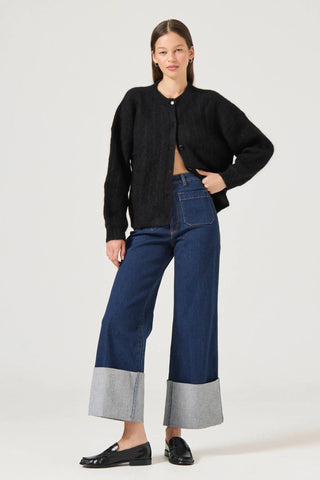 Elodie Cardigan - Black - Knitwear - Rollas - The Soho Movement
