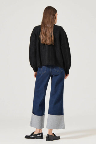 Elodie Cardigan - Black - Knitwear - Rollas - The Soho Movement