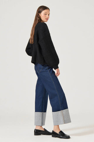 Elodie Cardigan - Black - Knitwear - Rollas - The Soho Movement