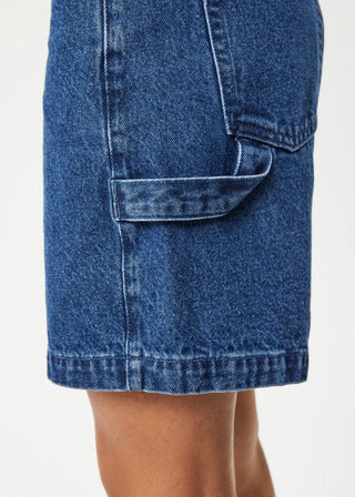 Emilie Hemp Workwear Short - Authentic Blue - Denim Shorts - Afends - The Soho Movement