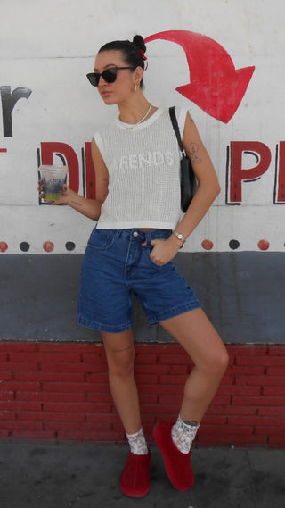 Emilie Hemp Workwear Short - Authentic Blue - Denim Shorts - Afends - The Soho Movement