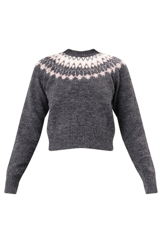 Fair Isle Knit - Vintage Black - Knitwear - Rollas - The Soho Movement