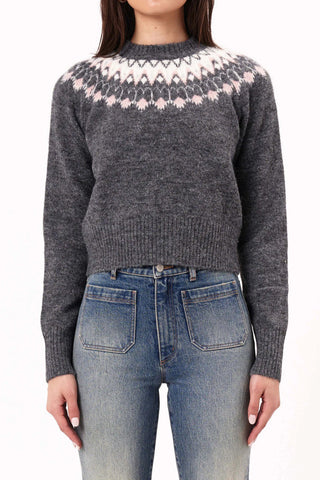 Fair Isle Knit - Vintage Black - Knitwear - Rollas - The Soho Movement