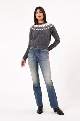 Fair Isle Knit - Vintage Black - Knitwear - Rollas - The Soho Movement