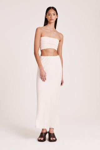 Faro Cupro Bodice - Cloud - Nude Lucy - The Soho Movement